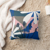 Abstracte tropische bloemkunst kussen (Deken)