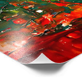 Abstracte tropische botsing foto afdruk (Hoek)