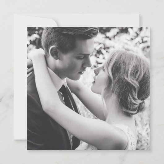 Abstracte tropische getijdenlijnen bruiloft uitste kaart (Achterkant)