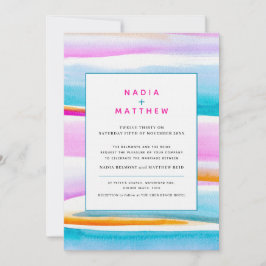 Abstracte tropische getijdenlijnen roze blauwgroen kaart