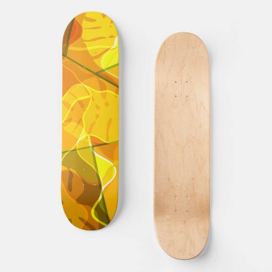 ABSTRACTE TROPISCHE LEAVES PERSOONLIJK SKATEBOARD (Voorkant)