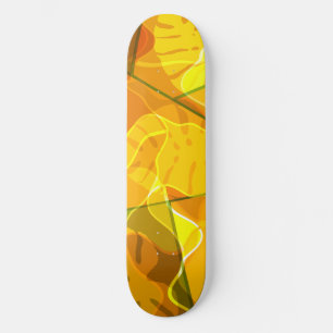 ABSTRACTE TROPISCHE LEAVES PERSOONLIJK SKATEBOARD
