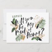 Abstracte tropische maid van Honor (Voorkant)