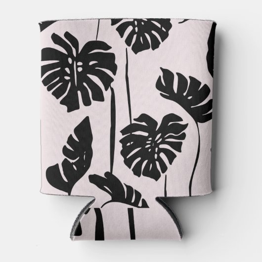 Abstracte tropische Monstera palmkunst Blikjeskoeler (Voorkant)