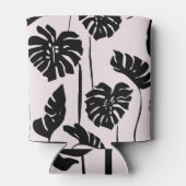 Abstracte tropische Monstera palmkunst Blikjeskoeler (Achterkant)