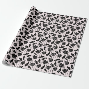 Abstracte tropische Monstera palmkunst Cadeaupapier