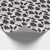Abstracte tropische Monstera palmkunst Cadeaupapier (Hoek)