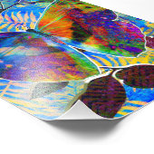 Abstracte tropische Oerwoud vlinder Foto Afdruk (Hoek)