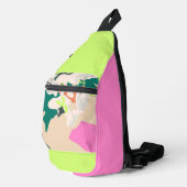 Abstracte Tropische Orchideeën Modern Home Decor Sling Bag (Rechterhoek)