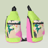 Abstracte Tropische Orchideeën Modern Home Decor Sling Bag