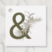 Abstracte tropische palm logo icoon ontwerp. bedankjes labels (Voorkant)