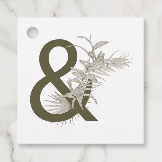 Abstracte tropische palm logo icoon ontwerp. bedankjes labels (Voorkant)