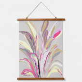 Abstracte tropische Plant Vector Art Style Hangend Wandkleed (Voorkant)