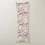 Abstracte tropische Plant Vector Art Style Lichaamskussen (Voorkant Verticaal)