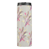 Abstracte tropische Plant Vector Art Style Thermosbeker (Achterkant)