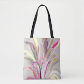 Abstracte tropische Plant Vector Art Style Tote Bag (Voorkant)