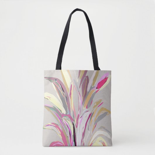 Abstracte tropische Plant Vector Art Style Tote Bag (Voorkant)