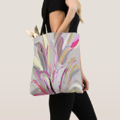 Abstracte tropische Plant Vector Art Style Tote Bag (Dichtbij)