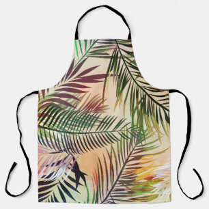 Abstracte tropische Planten:  illustratie Schort