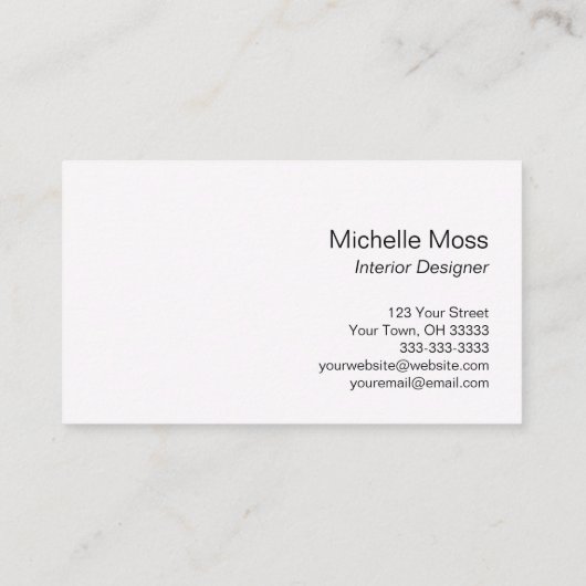 Abstracte tropische strand visitekaartje (Achterkant)