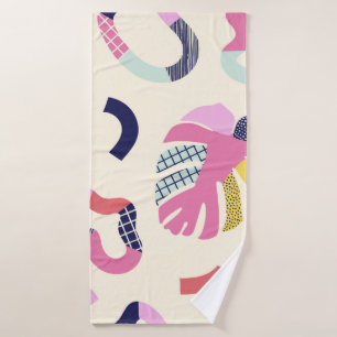 Abstracte tropische vormen naadloos patroon, backg badhanddoek