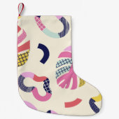 Abstracte tropische vormen naadloos patroon, backg kleine kerstsok (Voorkant)