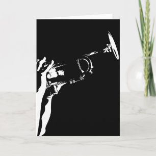 Abstracte Trumpet Wenskaart Kaart