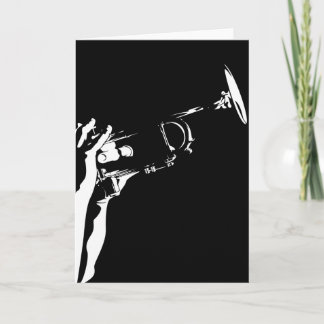 Abstracte Trumpet Wenskaart Kaart