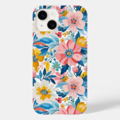 Abstracte tuin moderne bloemen Case-Mate iPhone case (Achterkant)