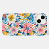Abstracte tuin moderne bloemen Case-Mate iPhone case (Achterkant (horizontaal))