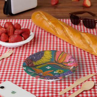 Abstracte tuin papieren kommen