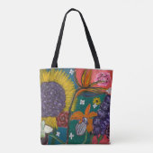Abstracte tuin tote bag (Achterkant)