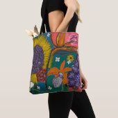 Abstracte tuin tote bag (Dichtbij)