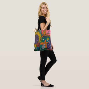 Abstracte tuin tote bag