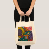 Abstracte tuin tote bag (Voorkant (product))