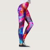 Abstracte tuinbloei leggings (Rechts)