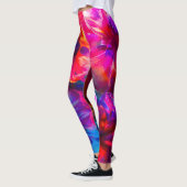 Abstracte tuinbloei leggings (Links)