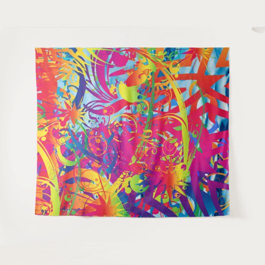 Abstracte tuinbouw wandkleed (Voorkant (horizontaal))