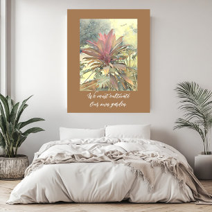 Abstracte tuinbouwkundige Struiken met citroenkaar Poster