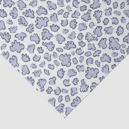 Abstracte Tuinconfetti | Patroon Bleek Periwinkle Tissuepapier