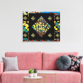 Abstracte Tulip Canvas Afdrukken met dromen (20 x  (Insitu (Woonkamer))