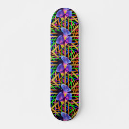 Abstracte Tulp Kleurrijke Mystieke Kunst  Persoonlijk Skateboard