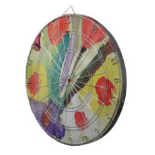 Abstracte Tulpen en lentbloemen Dartbord (Voorkant Rechts)