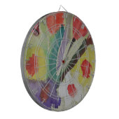 Abstracte Tulpen en lentbloemen Dartbord (Voorkant Links)