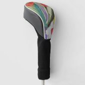 Abstracte Tulpen en lentbloemen Golfheadcover (Schuin)