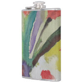Abstracte Tulpen en lentbloemen Heupfles (Links)