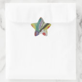 Abstracte Tulpen en lentbloemen Ster Sticker (Tas)