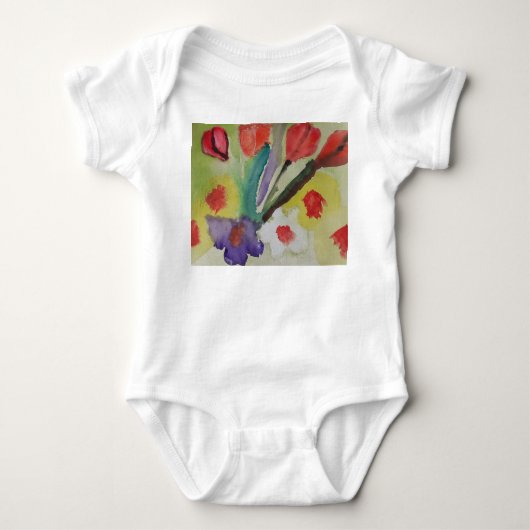 Abstracte tulpen en lentebloemen romper (Voorkant)