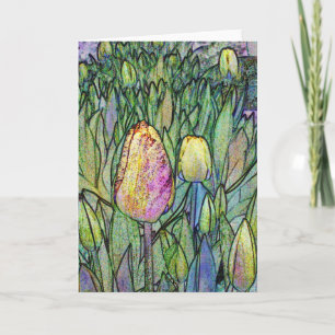 Abstracte Tulpen Kaart