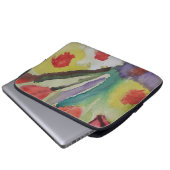 Abstracte Tulpen & Lente Bloemen Laptop Sleeve (Voorkant onderkant)